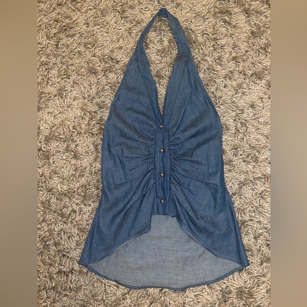 cute summer low back top